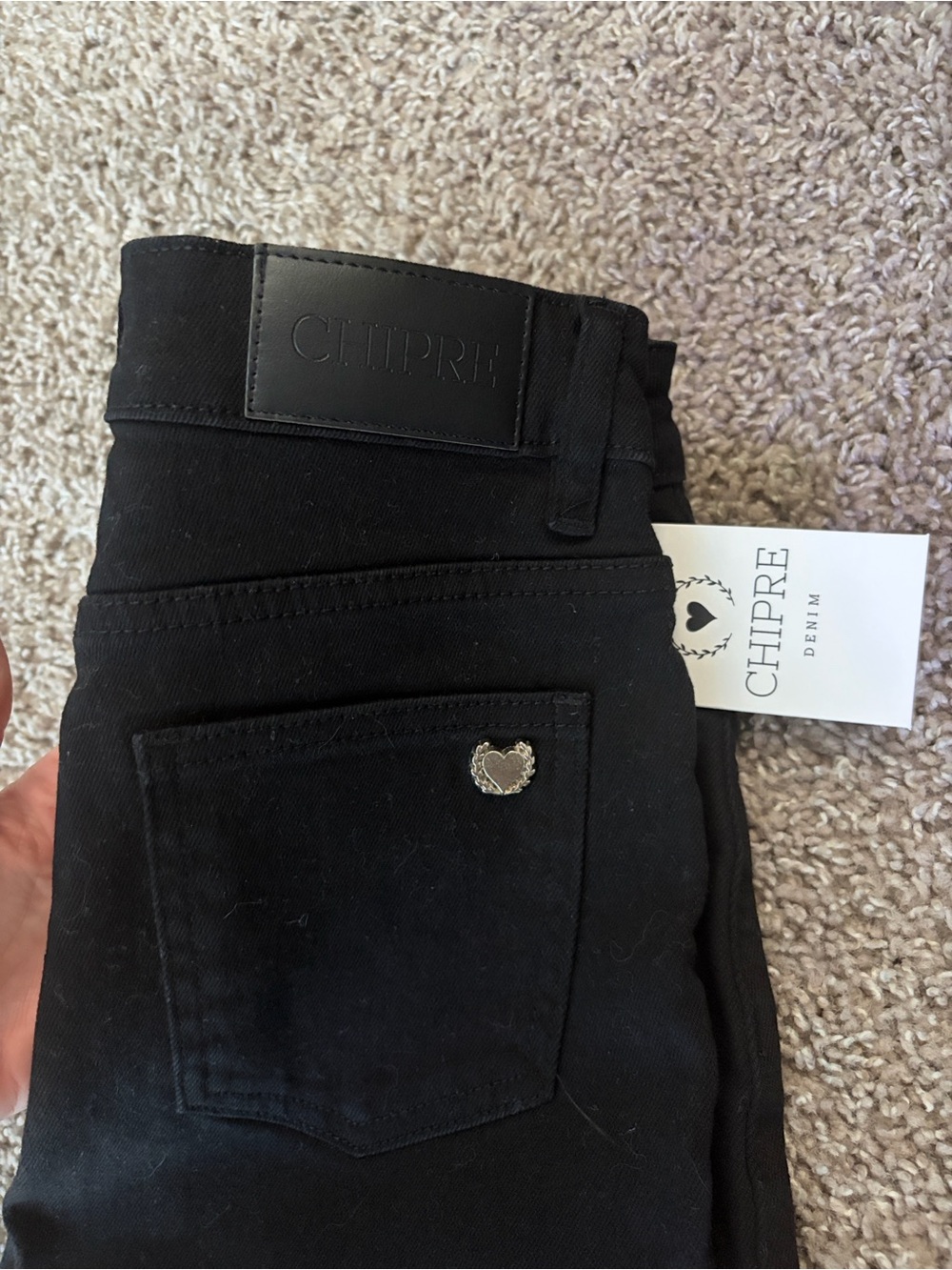 CHIPRE Black Skinny Jeans for Women - High-Rise Stretch Denim